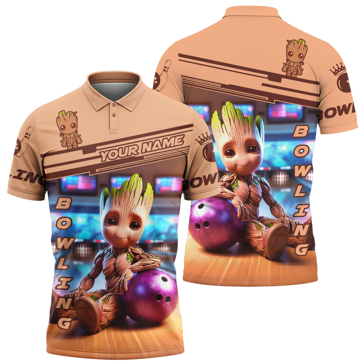 Personalized Name Gr Bowling All Over Printed Unisex Shirt QB070502