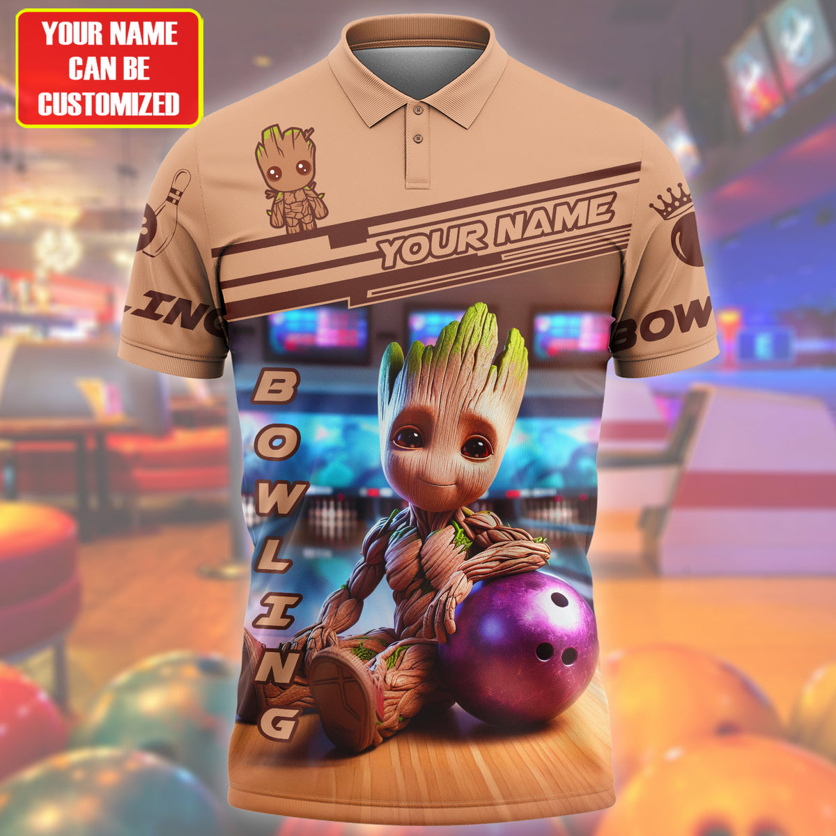 Personalized Name Gr Bowling All Over Printed Unisex Shirt QB070502