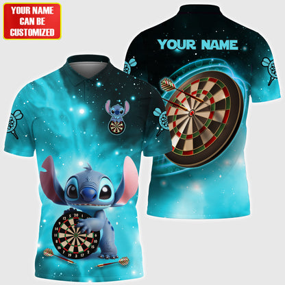 Personalized Name ST Darts Teal Version All Over Printed Unisex Shirt QB070505