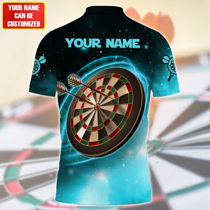 Personalized Name ST Darts Teal Version All Over Printed Unisex Shirt QB070505
