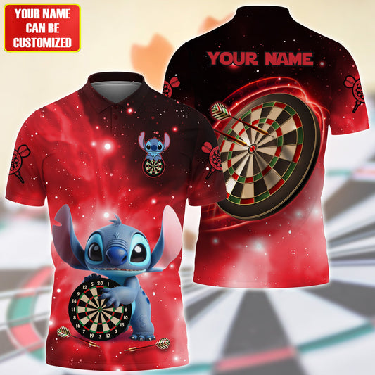 Personalized Name ST Darts Red Version All Over Printed Unisex Shirt QB070505