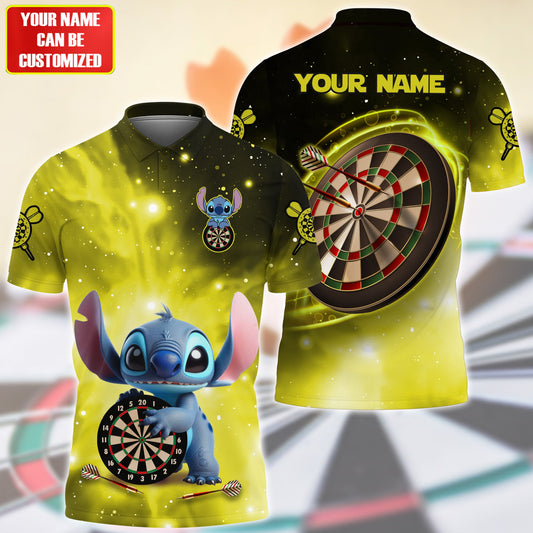 Personalized Name ST Darts Yellow Version All Over Printed Unisex Shirt QB070505