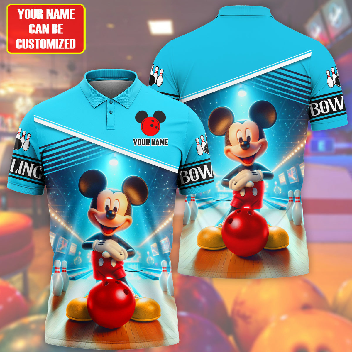 Personalized Name MK Bowling All Over Printed Unisex Shirt QB070602