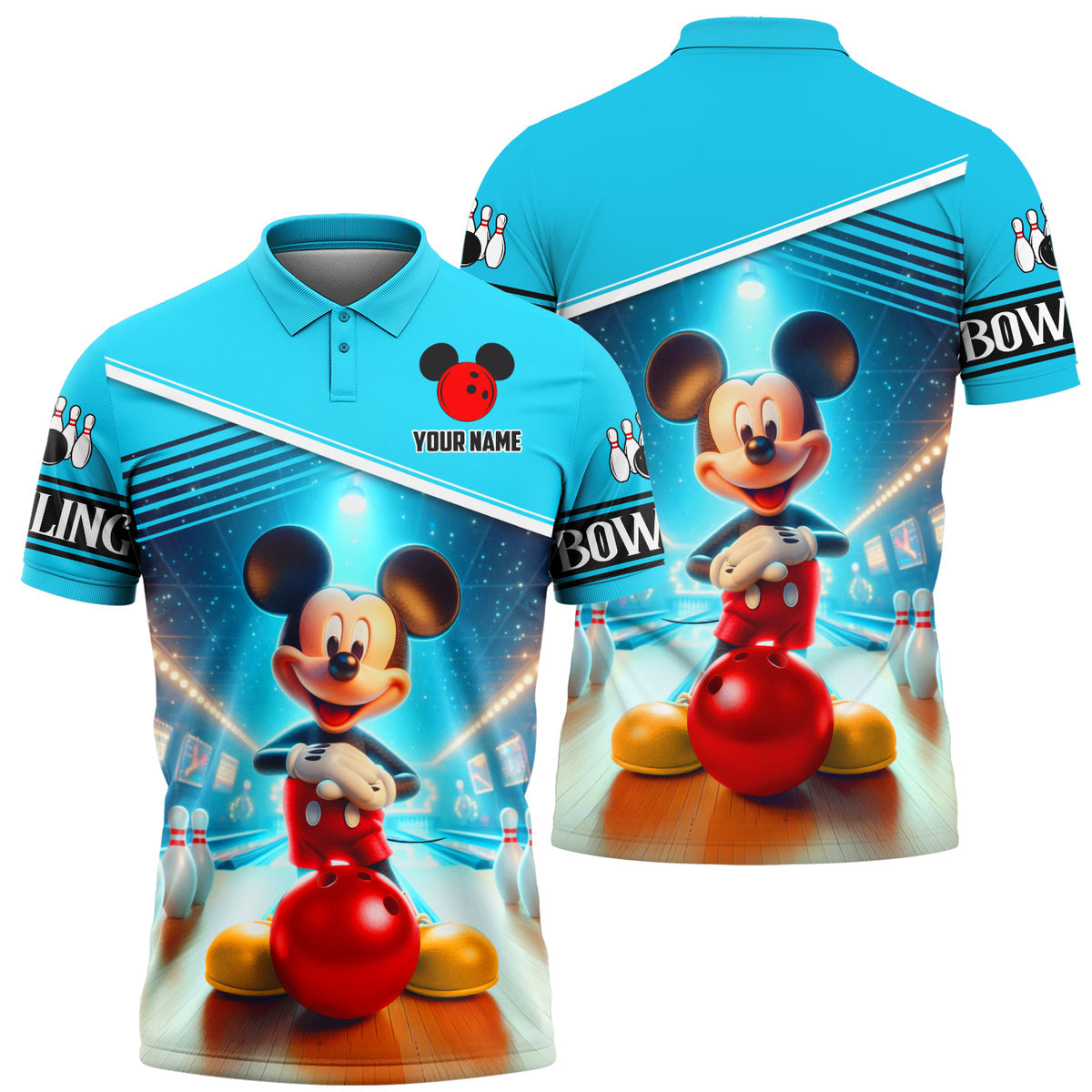 Personalized Name MK Bowling All Over Printed Unisex Shirt QB070602