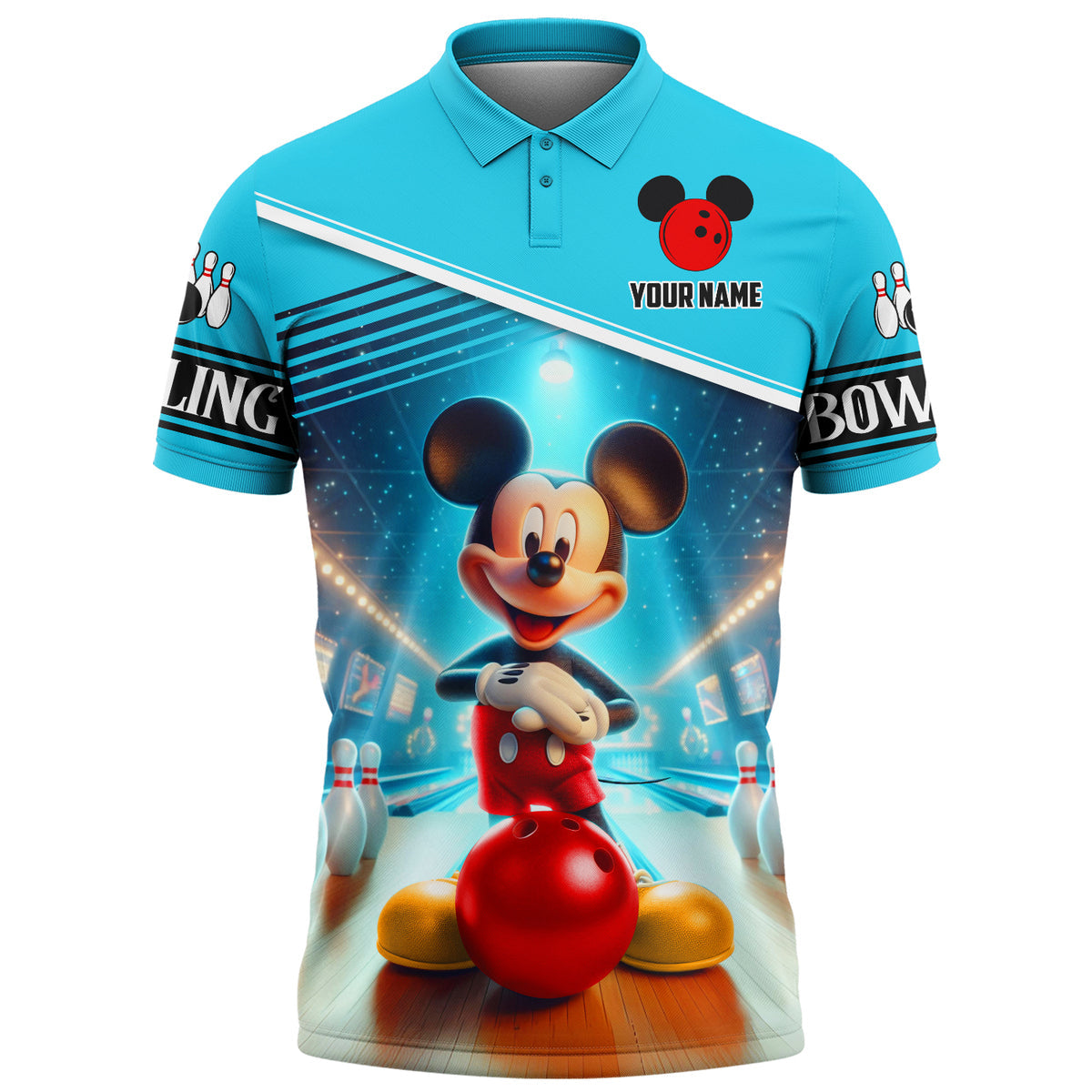 Personalized Name MK Bowling All Over Printed Unisex Shirt QB070602