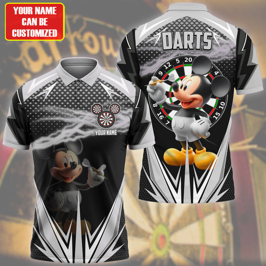 Personalized Name MK Darts Silver Version All Over Printed Unisex Shirt QB080403