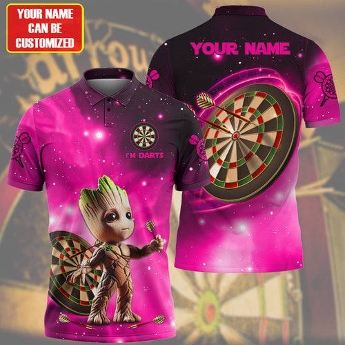 Personalized Name Gr Darts Pink Version All Over Printed Unisex Shirt QB080404