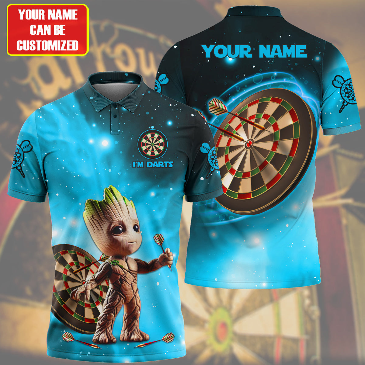 Personalized Name Gr Darts Teal Version All Over Printed Unisex Shirt QB080404