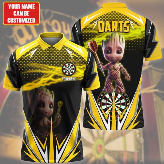 Personalized Name Gr Darts Yellow Version All Over Printed Unisex Shirt QB080405