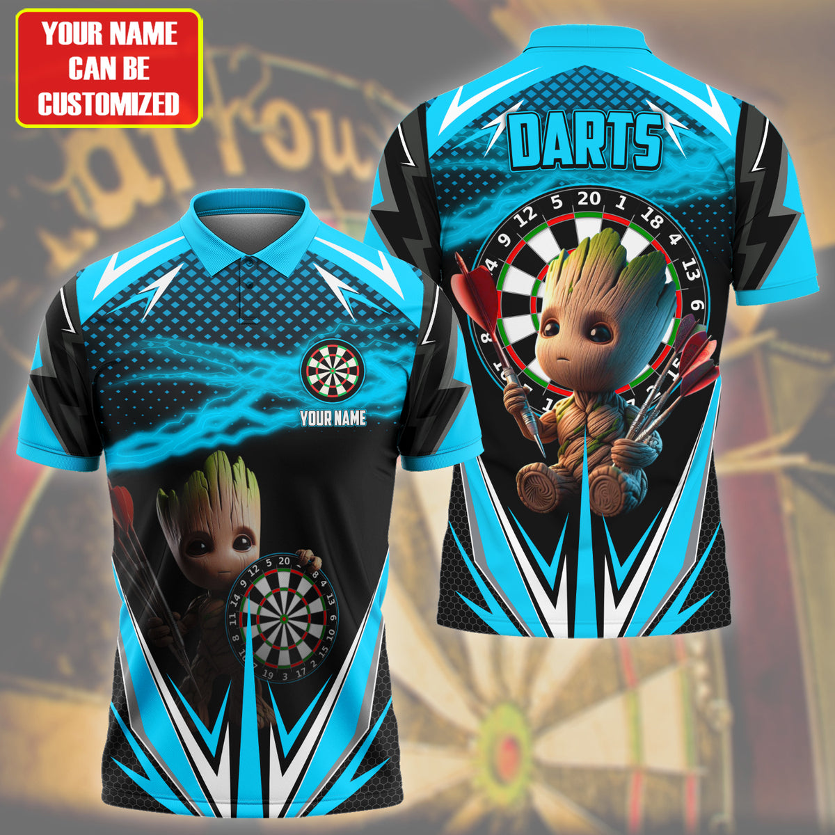 Personalized Name Gr Darts Teal Version All Over Printed Unisex Shirt QB080420