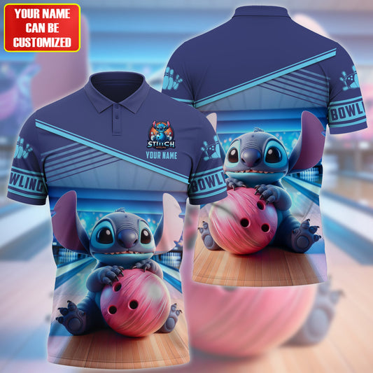 Personalized Name ST Bowling All Over Printed Unisex Shirt QB080501