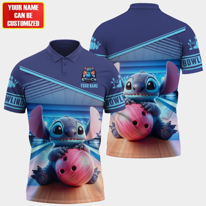 Personalized Name ST Bowling All Over Printed Unisex Shirt QB080501