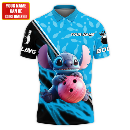 Personalized Name ST Bowling All Over Printed Unisex Shirt QB080502