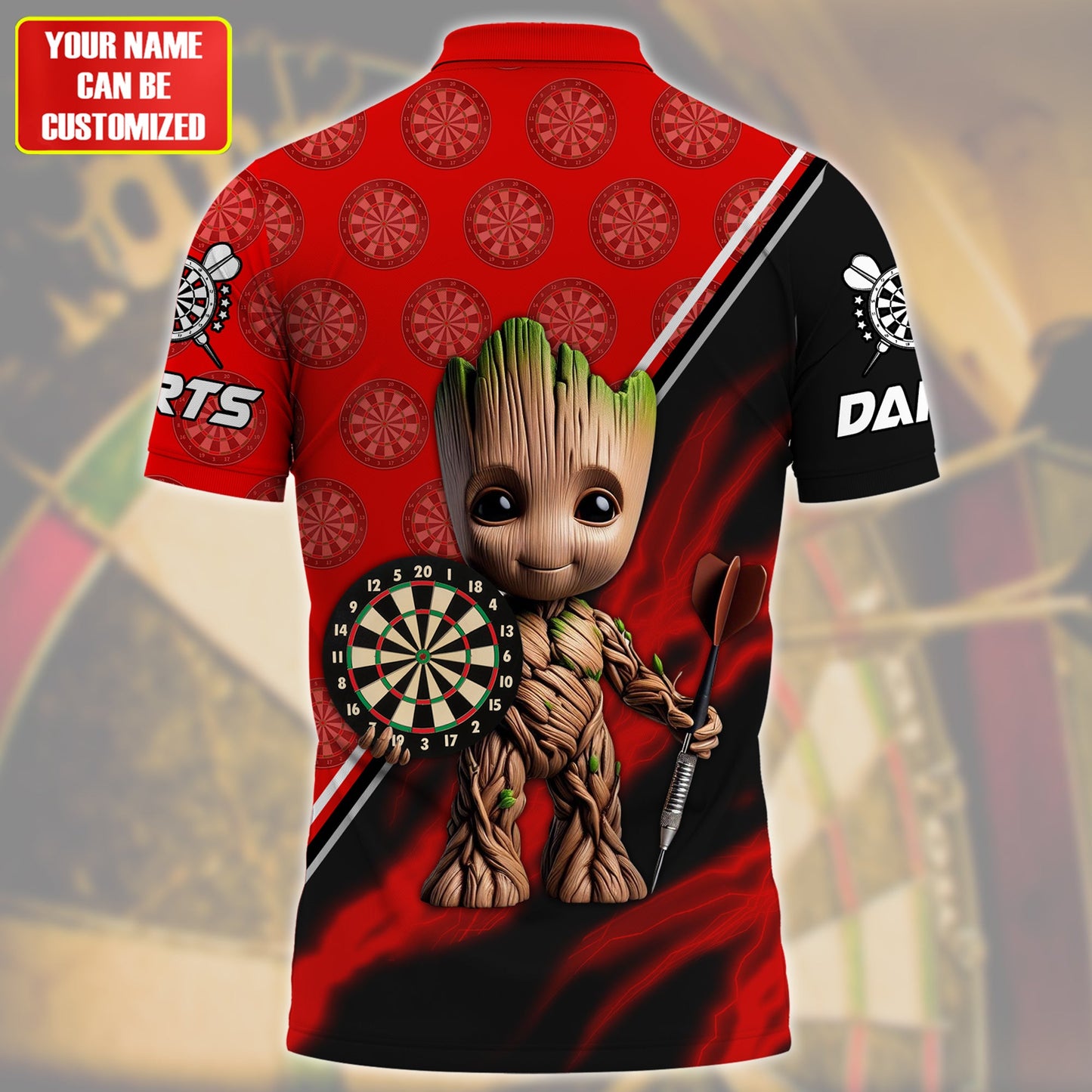 Personalized Name Gr Darts Red Version All Over Printed Unisex Shirt QB080503