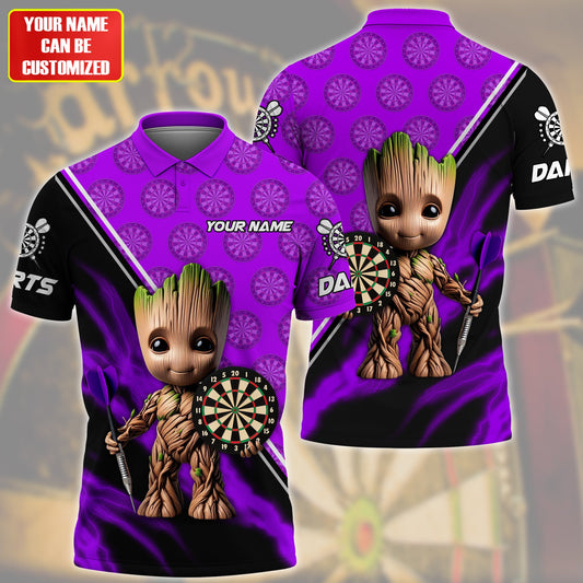 Personalized Name Gr Darts Purple Version All Over Printed Unisex Shirt QB080503