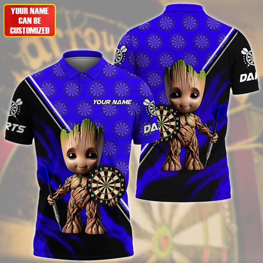 Personalized Name Gr Darts Blue Version All Over Printed Unisex Shirt QB080503