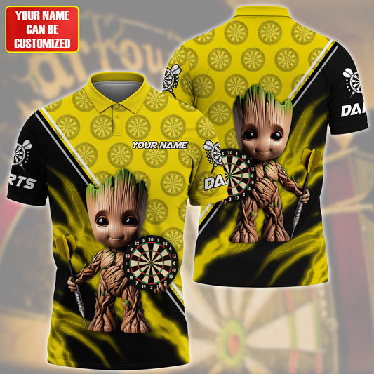 Personalized Name Gr Darts Yellow Version All Over Printed Unisex Shirt QB080503