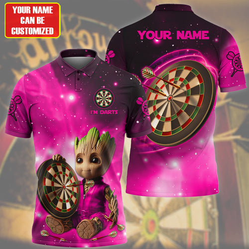 Personalized Name Gr Darts Pink Version All Over Printed Unisex Shirt QB080504