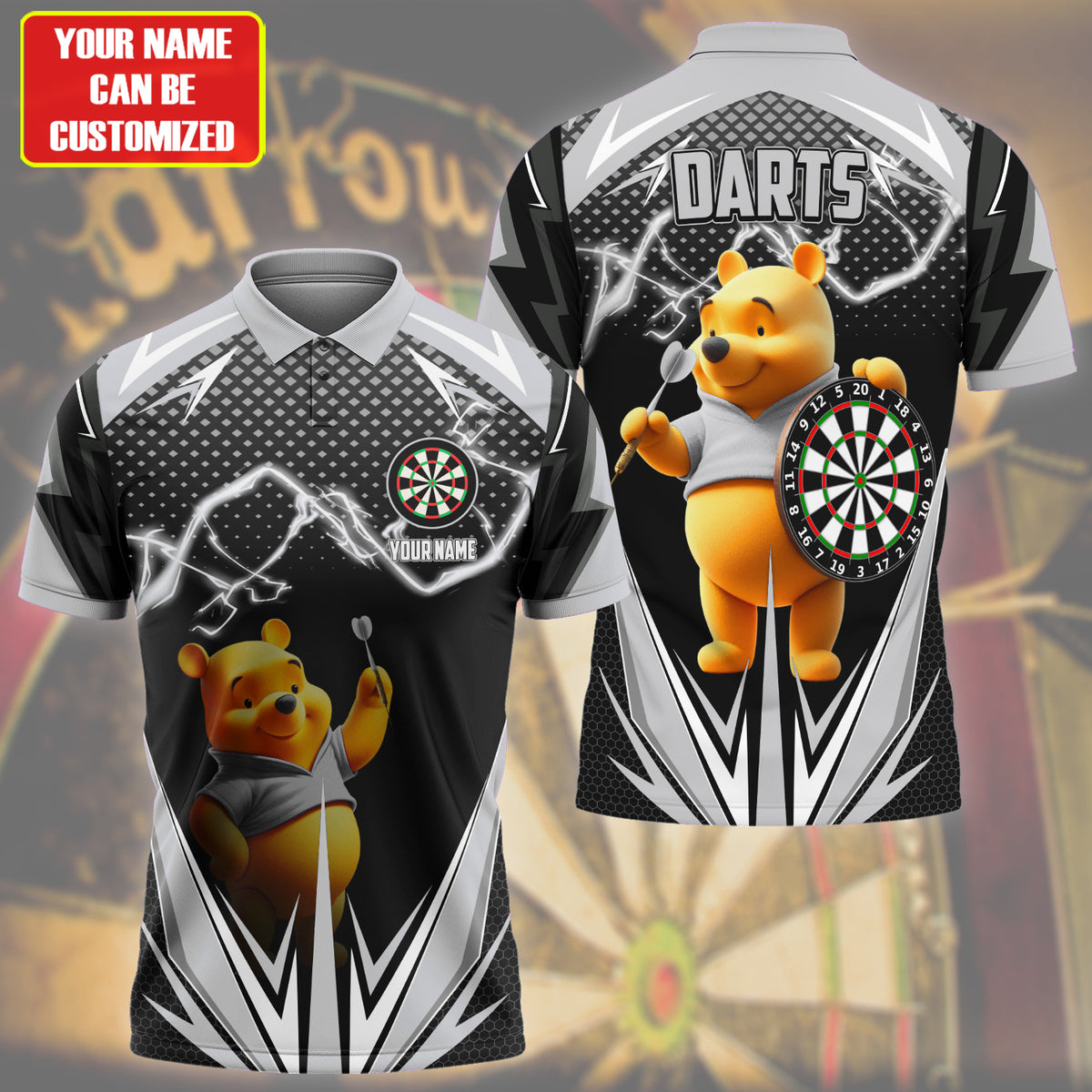Personalized Name WTP Darts Silver Version All Over Printed Unisex Shirt QB080603