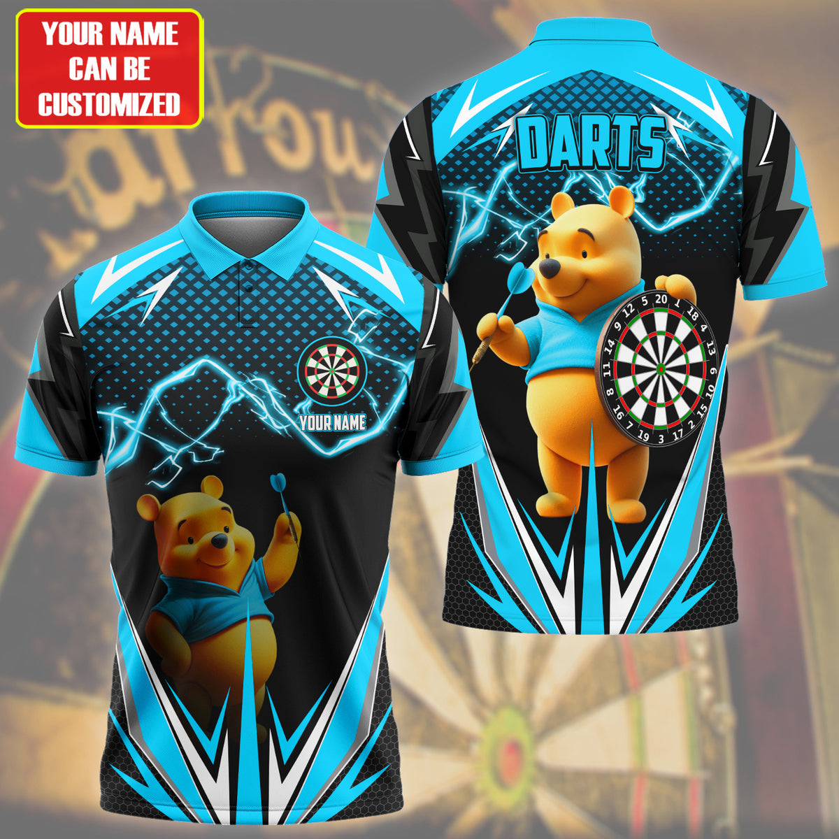 Personalized Name WTP Darts Teal Version All Over Printed Unisex Shirt QB080603