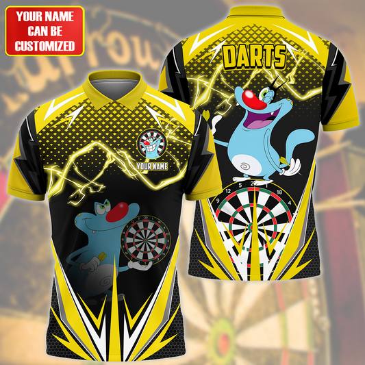 Personalized Name OG Darts Yellow Version All Over Printed Unisex Shirt QB080703