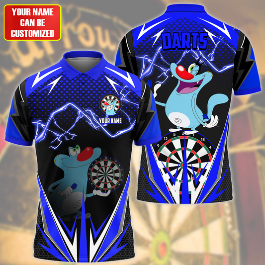 Personalized Name OG Darts Blue Version All Over Printed Unisex Shirt QB080703