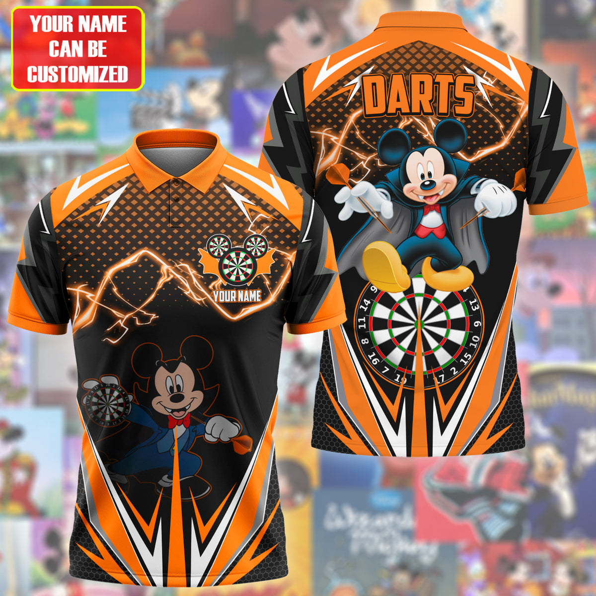 Personalized MK Darts Halloween Version All Over Printed Unisex Shirt QB080801