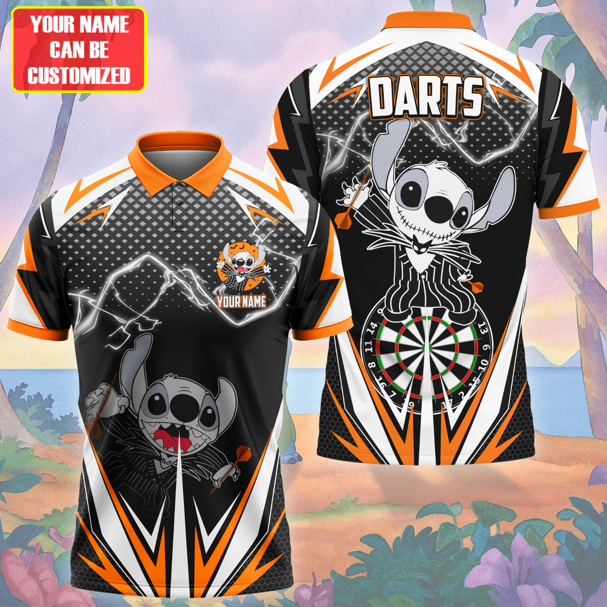 Personalized ST Darts Halloween Version All Over Printed Unisex Shirt QB080802