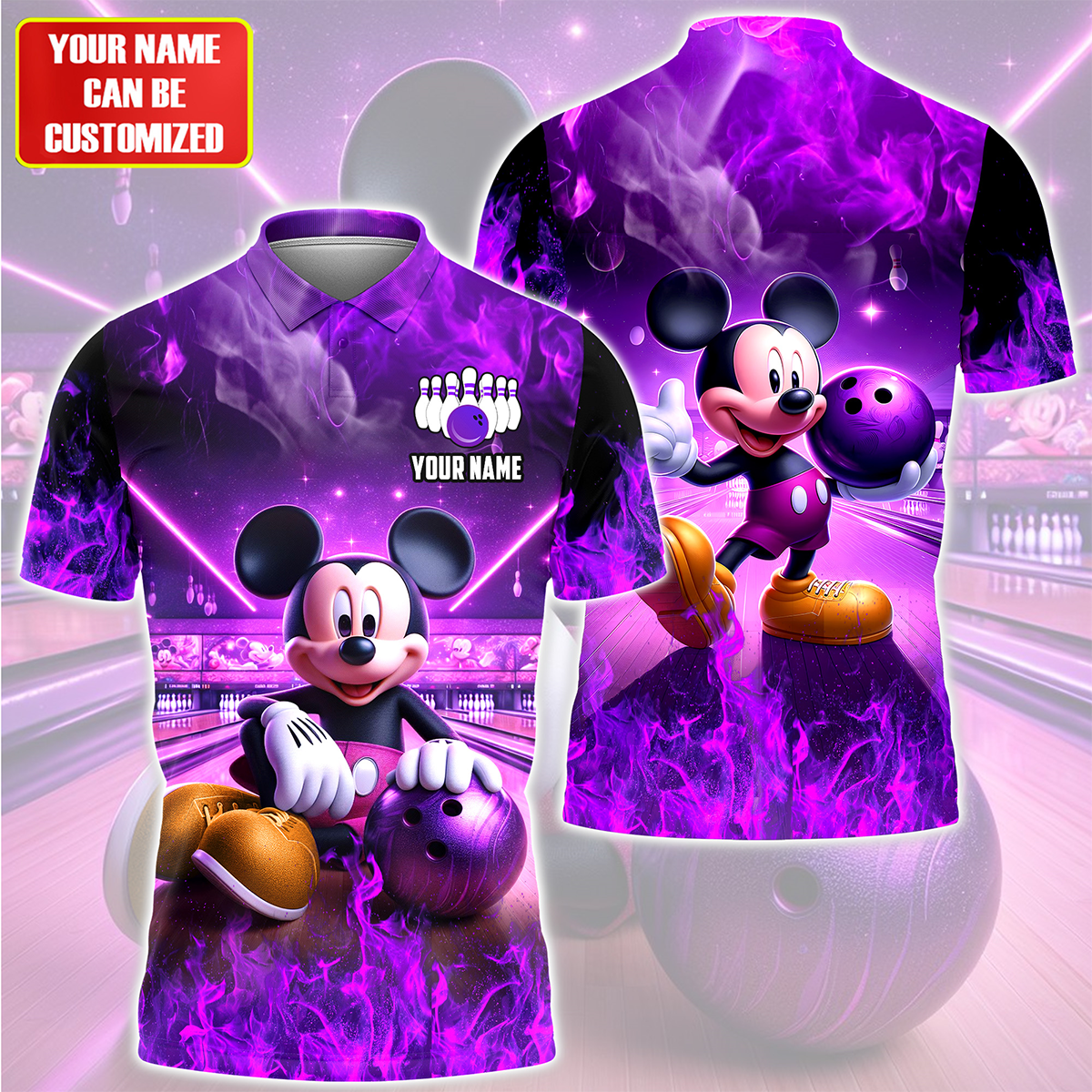 Personalized Name MK Bowling All Over Printed Unisex Shirt QB100504