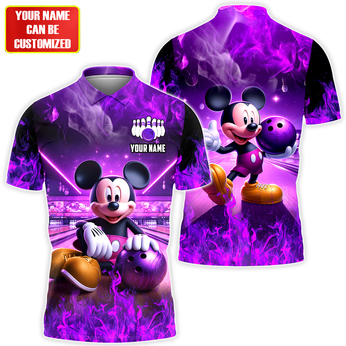 Personalized Name MK Bowling All Over Printed Unisex Shirt QB100504