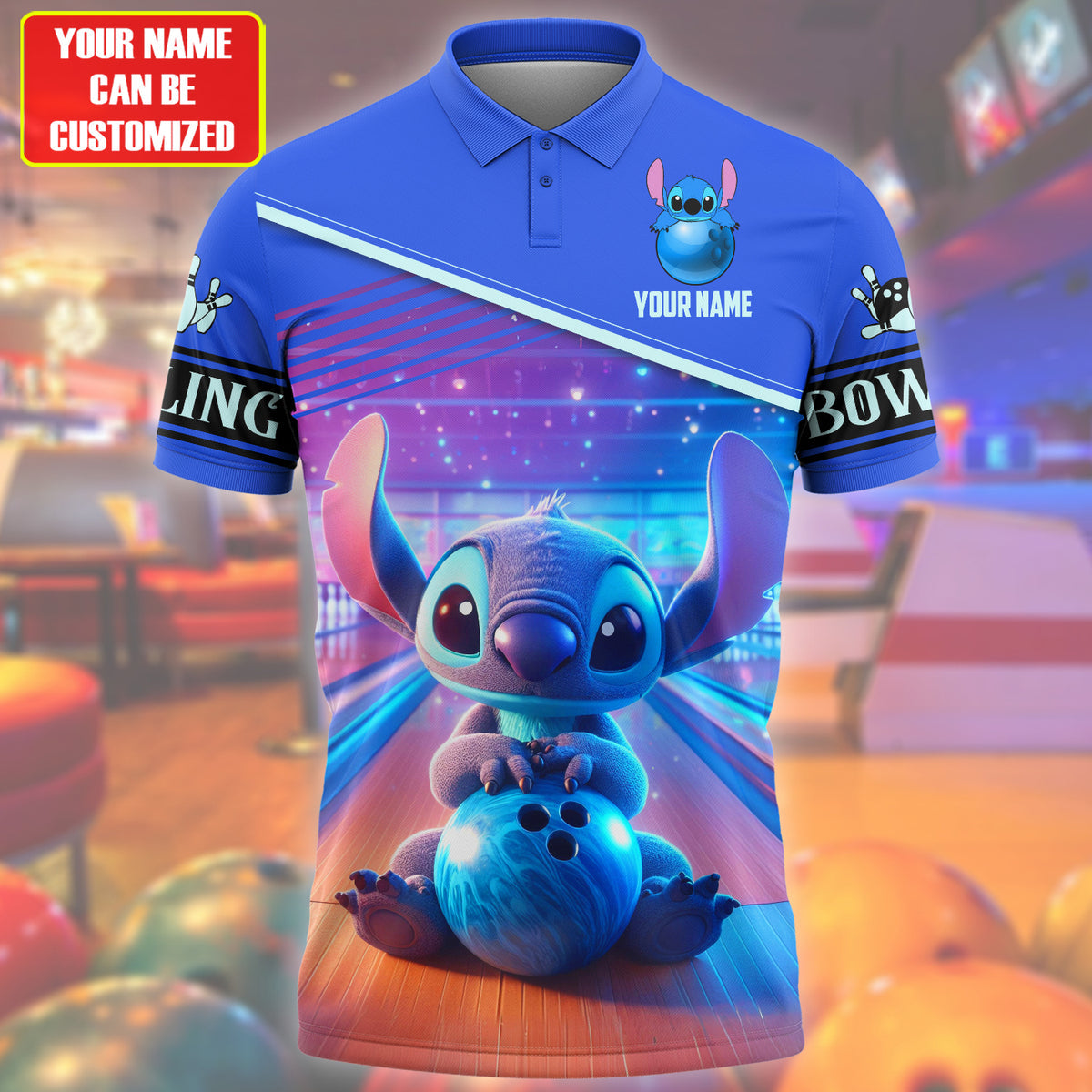 Personalized Name ST Bowling All Over Printed Unisex Shirt QB100506