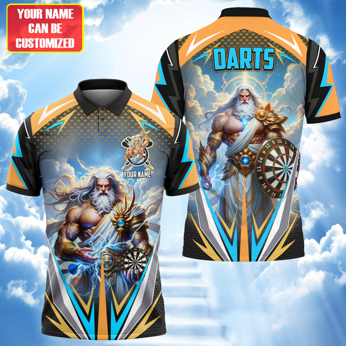 Personalized Zeus Darts All Over Printed Unisex Shirt