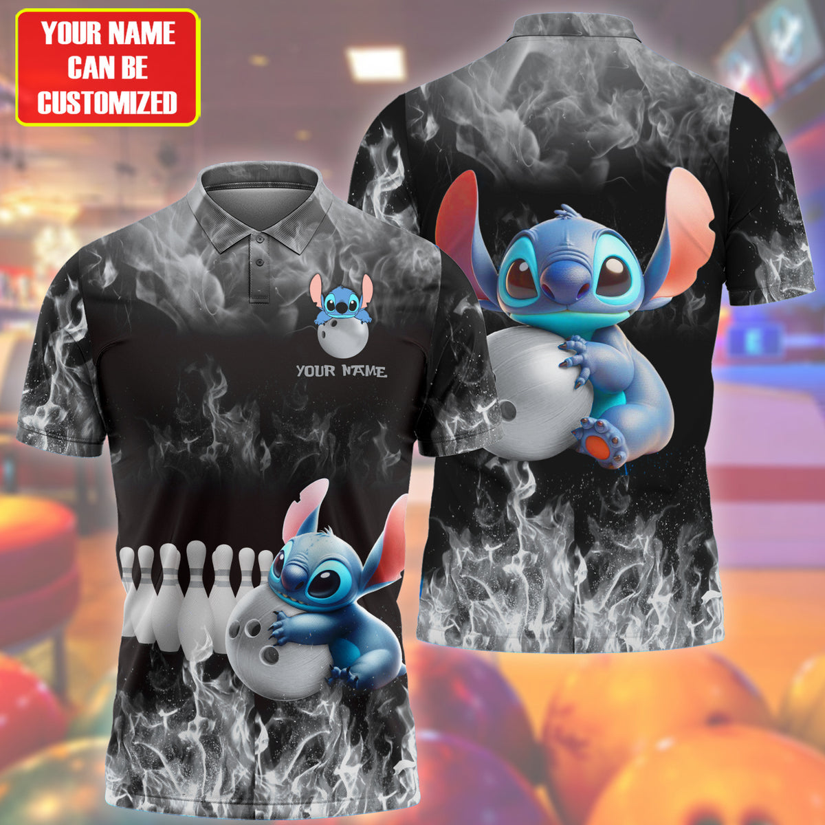 Personalized Name ST Bowling Silver Version All Over Printed Unisex Shirt QB120601