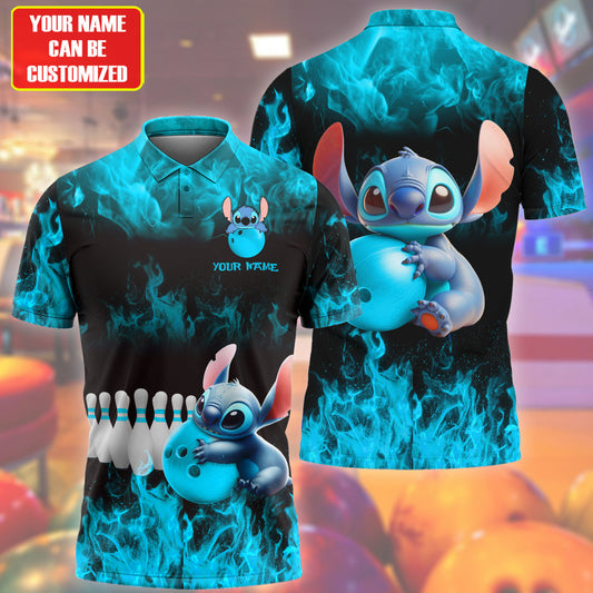 Personalized Name ST Bowling Teal Version All Over Printed Unisex Shirt QB120601