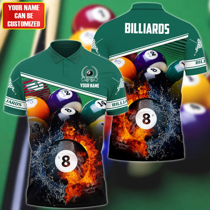 Personalized Name Billiards All Over Printed Unisex Shirt QB120602