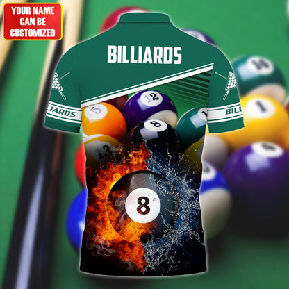 Personalized Name Billiards All Over Printed Unisex Shirt QB120602
