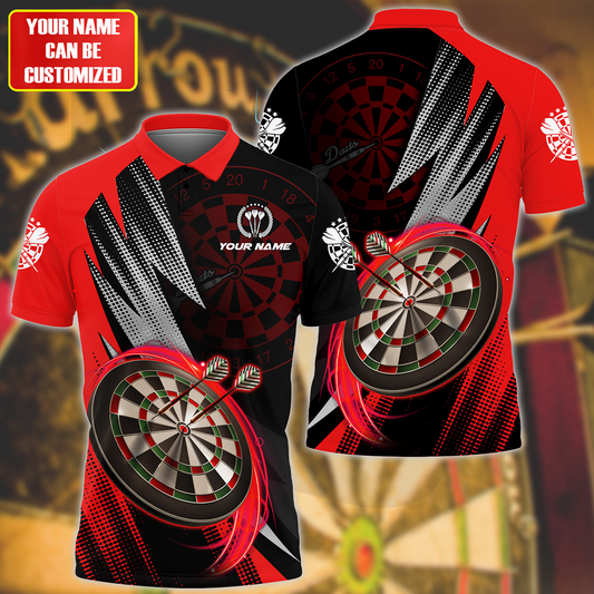 Personalized Name Darts Red Version All Over Printed Unisex Shirt QB120606