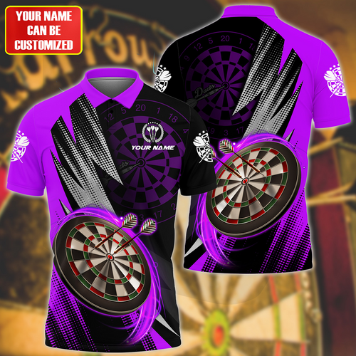 Personalized Name Darts Purple Version All Over Printed Unisex Shirt QB120606