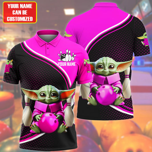 Personalized Name YD Bowling Pink Version All Over Printed Unisex Shirt QB120607