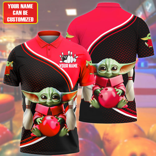 Personalized Name YD Bowling Red Version All Over Printed Unisex Shirt QB120607
