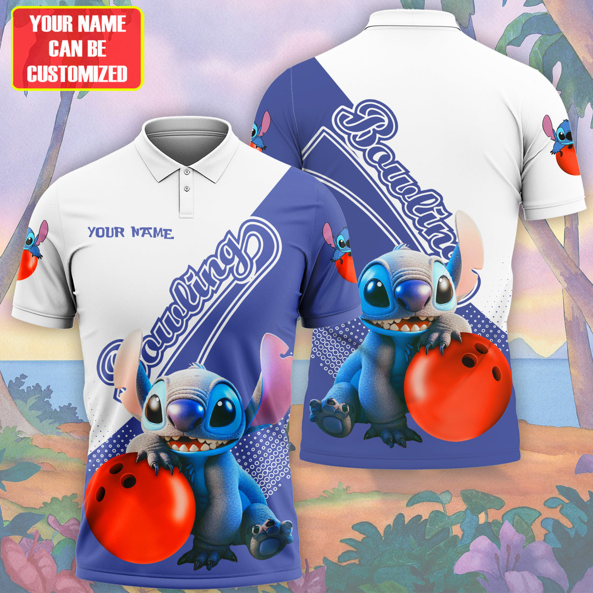 Personalized Name ST Bowling All Over Printed Unisex Shirt QB120609