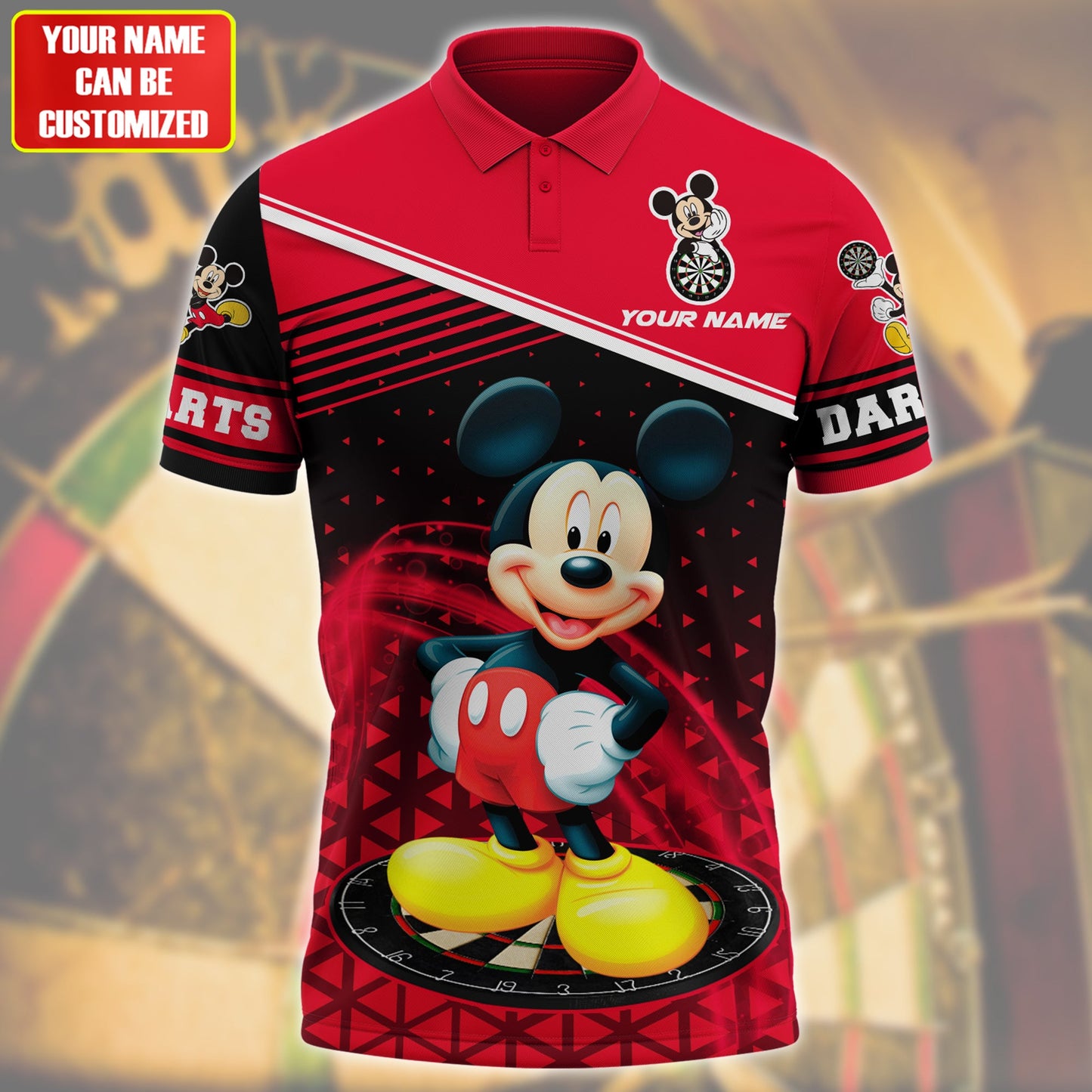 Personalized Name MK Darts All Over Printed Unisex Shirt QB130403