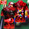 Personalized Billiards Fire Red Version All Over Printed Unisex Shirt QB130608