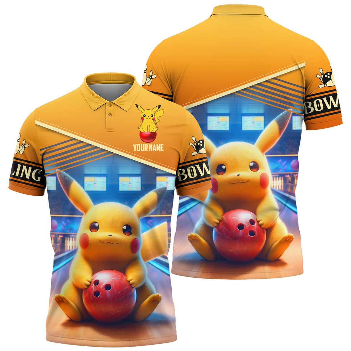 Personalized Name PK Bowling All Over Printed Unisex Shirt QB140503