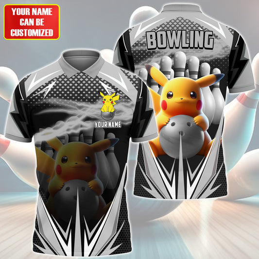 Personalized Name PK Bowling Silver Version All Over Printed Unisex Shirt QB140506