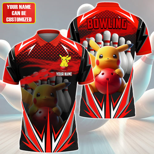Personalized Name PK Bowling Red Version All Over Printed Unisex Shirt QB140506