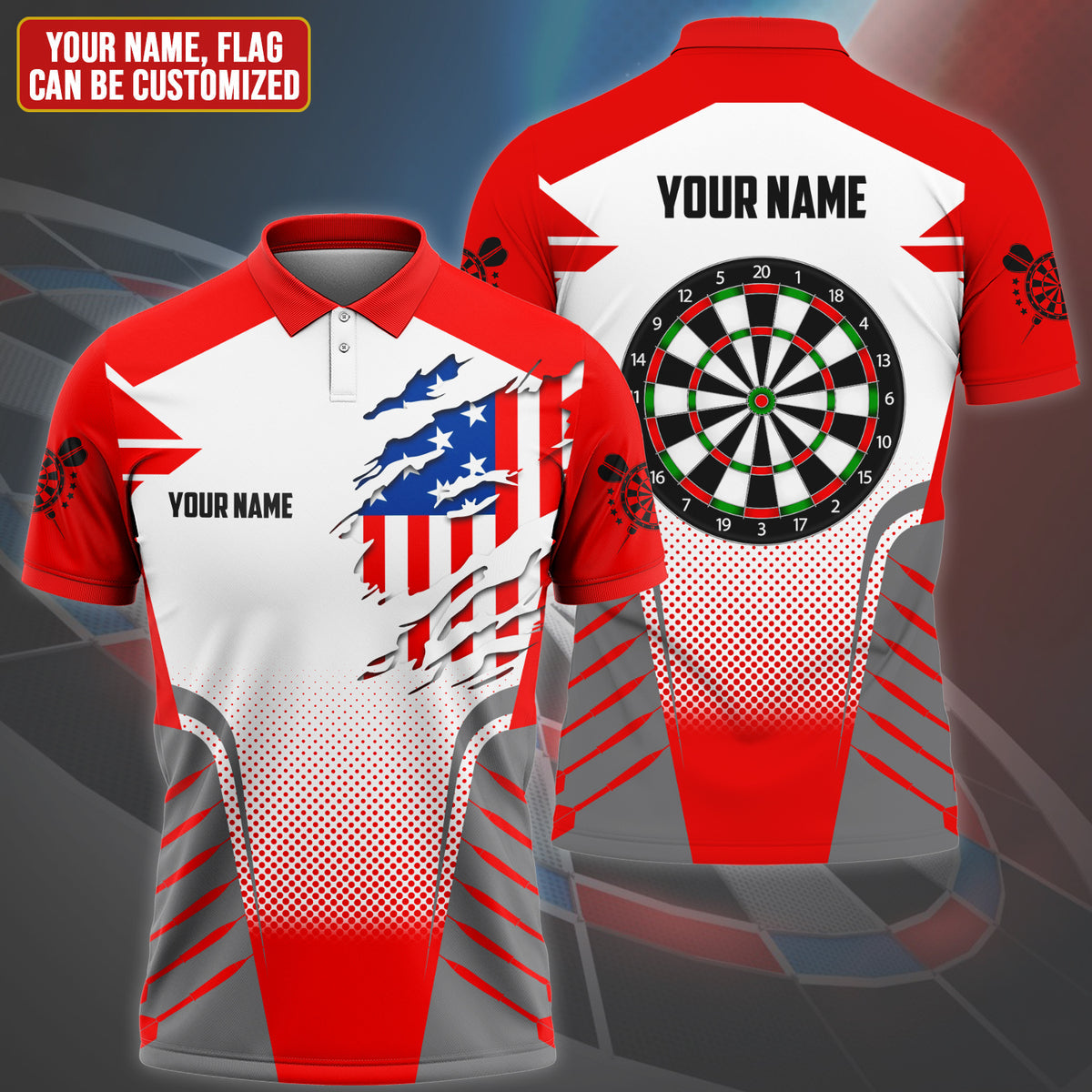 Personalized Darts All Over Printed Unisex Shirt QB140606