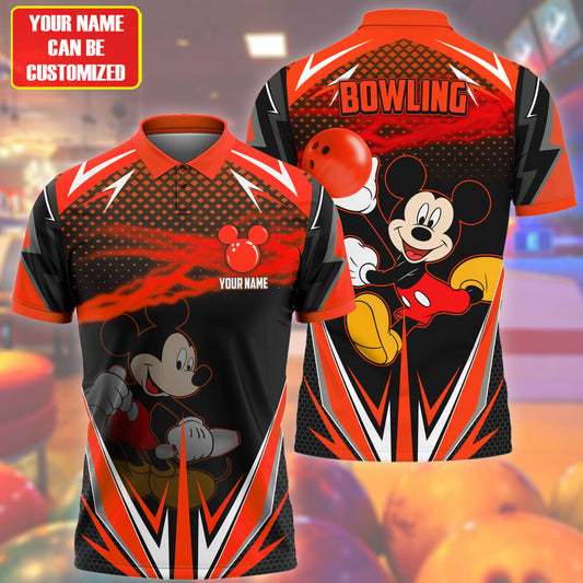 Personalized Name MK Bowling Red Version All Over Printed Unisex Shirt QB150402
