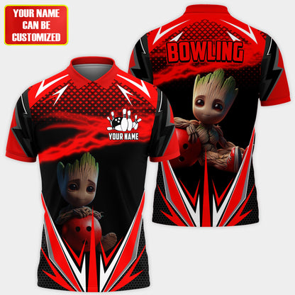 Personalized Name GR Bowling Red Version All Over Printed Unisex Shirt QB150411