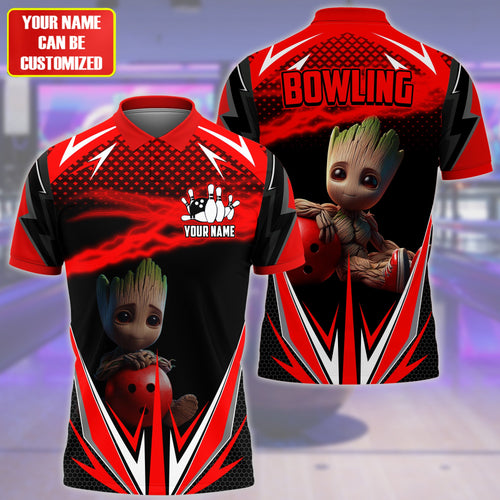 Personalized Name GR Bowling Red Version All Over Printed Unisex Shirt QB150411